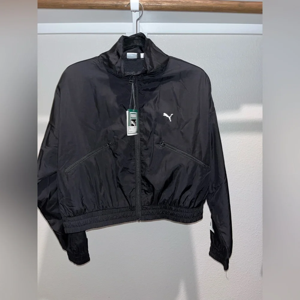 PUMA Women's Black Windbreaker Jacket - Picture 2 of 5